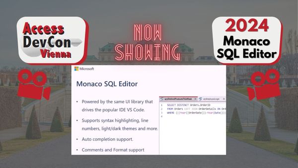 Sneak Peek: Monaco SQL Editor for MS Access