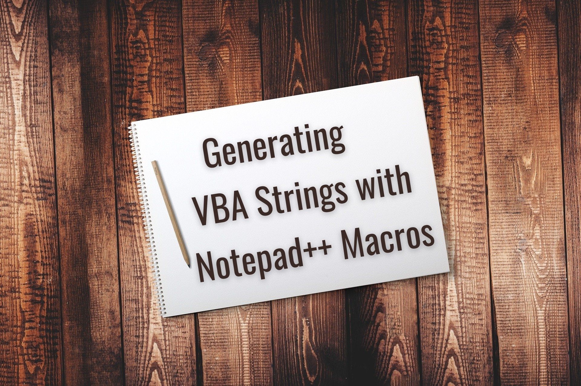 VBA Code Generation Trick