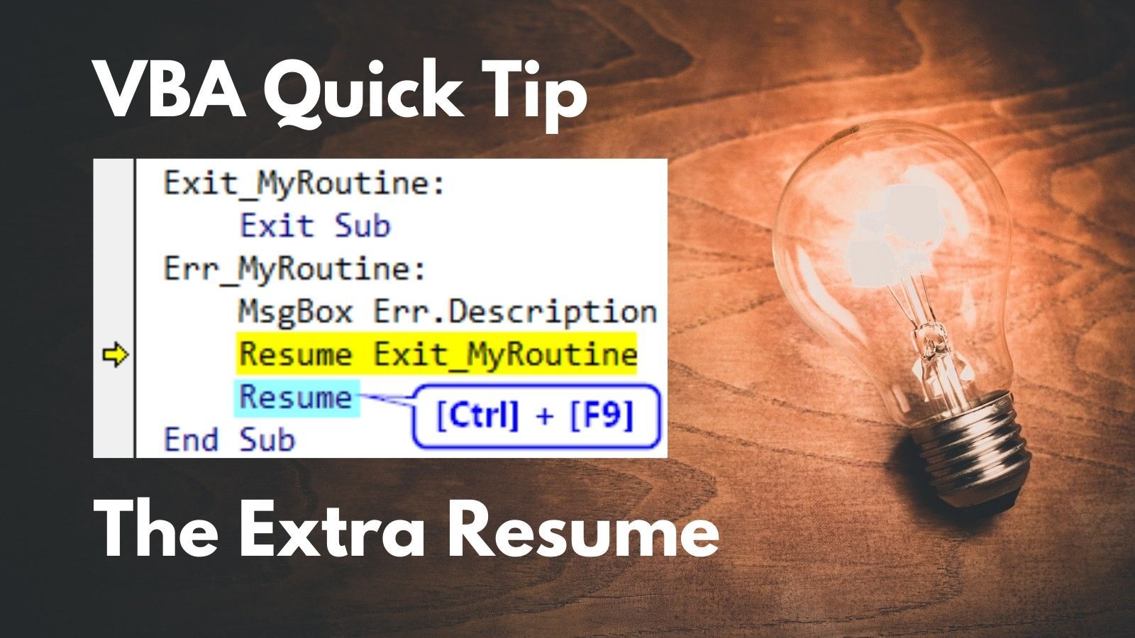 The Extra Resume