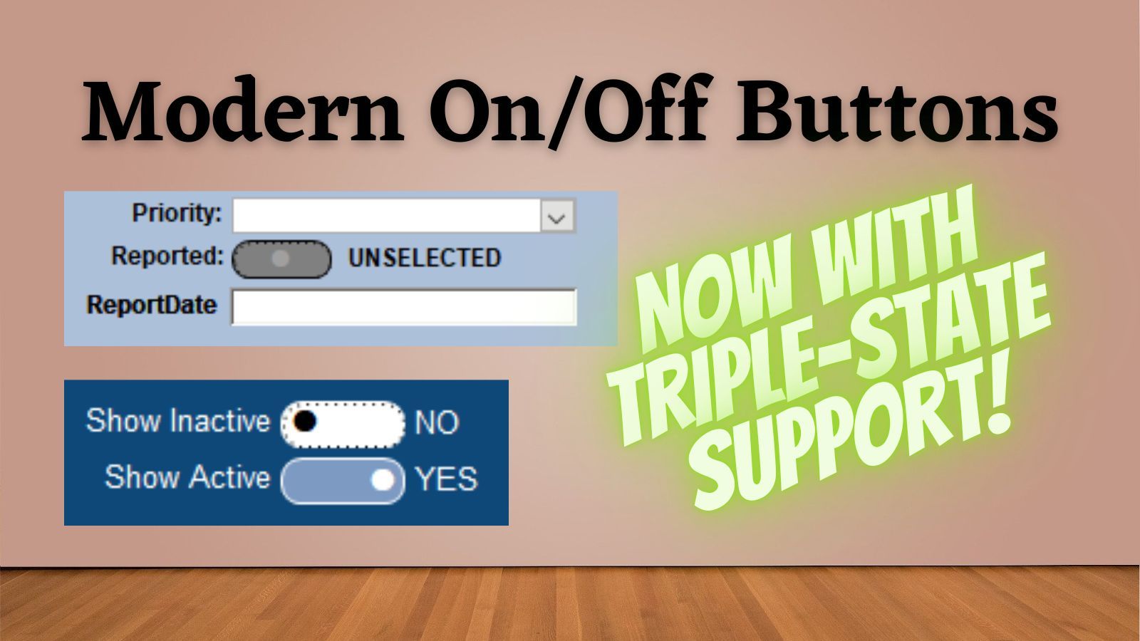Triple-State Modern On/Off Switch in Access