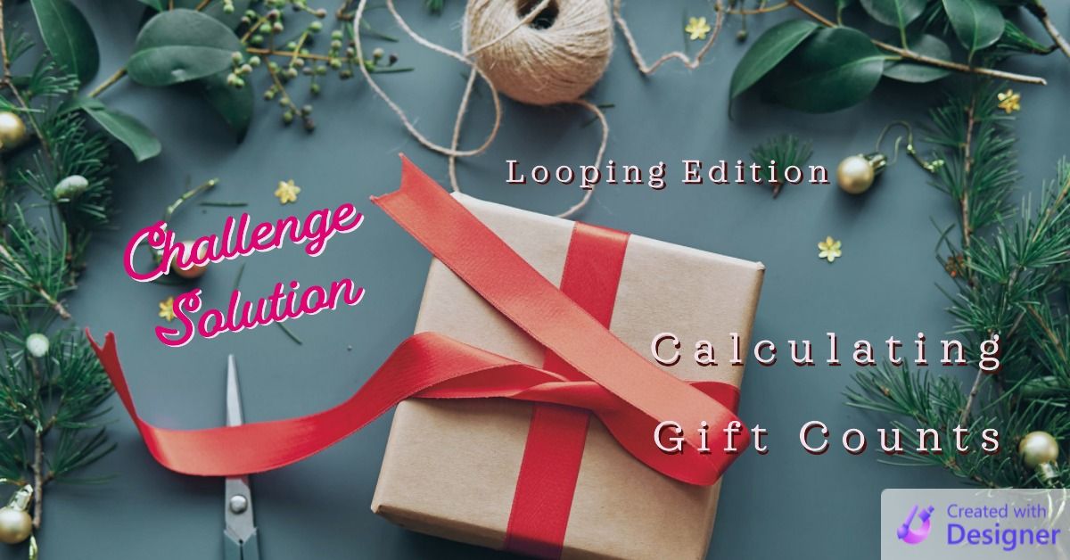 Calculating Gift Counts for "The Twelve Days of Christmas": Looping Edition