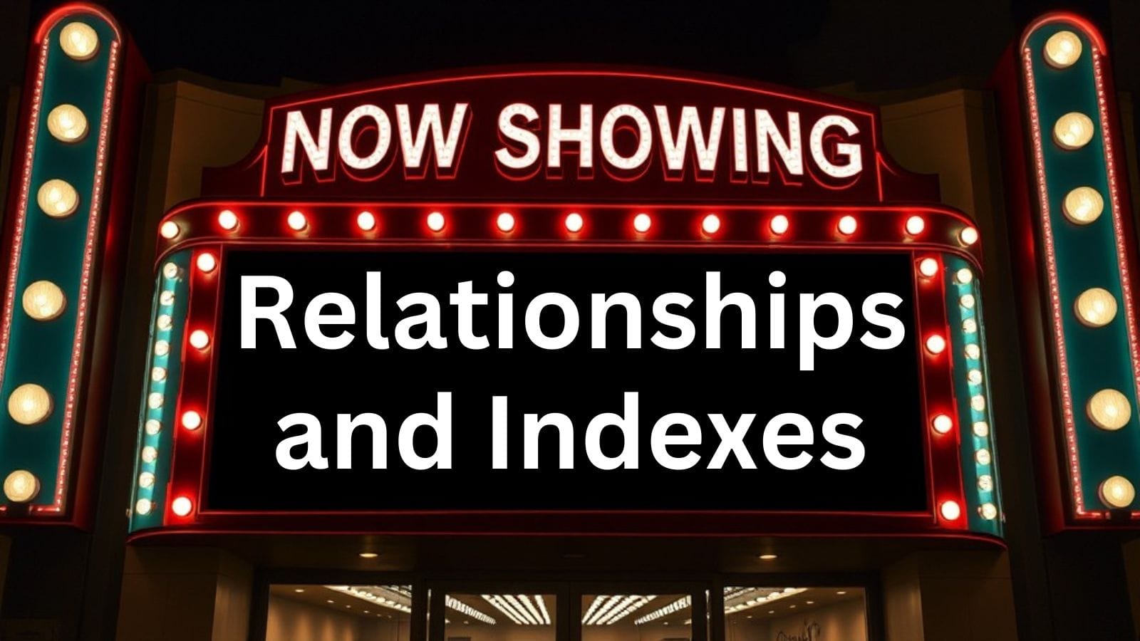 Relationships and Indexes with Crystal Long, Kent Gorrell, & Adrian Bell