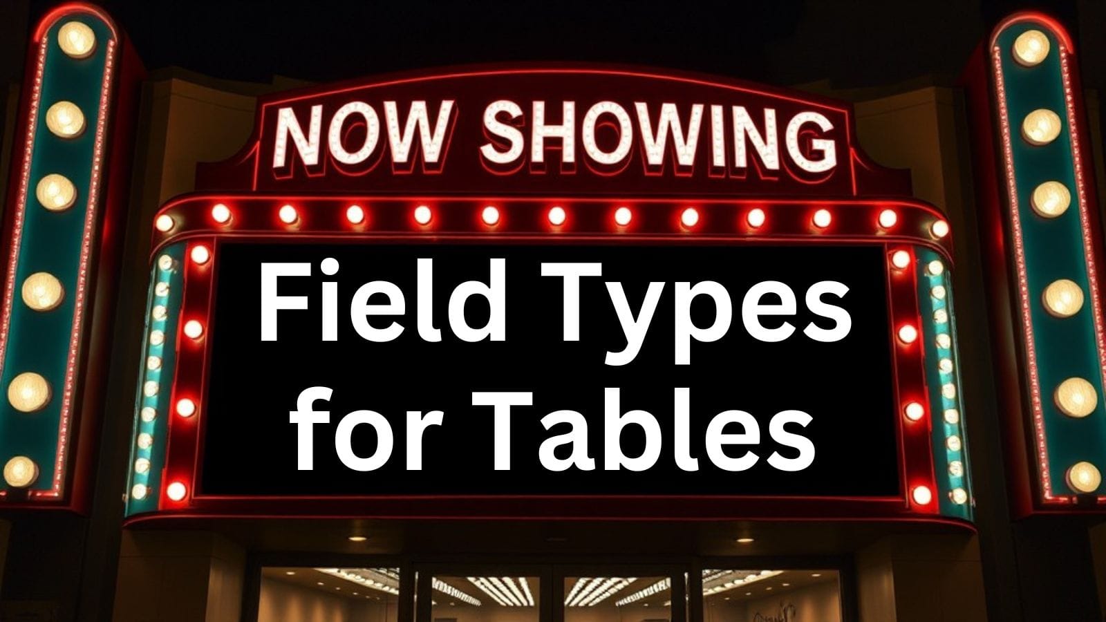 Table Field Types with Mark Edwards