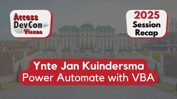Power Automate with VBA with Ynte Jan Kuindersma