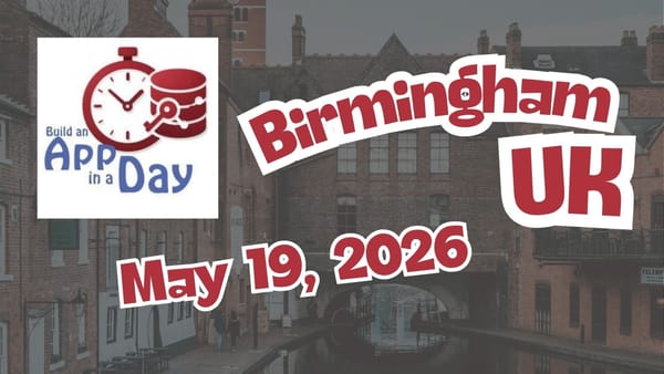 UKAUG: App-in-a-Day Conference